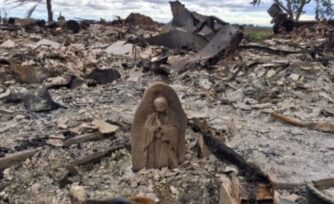 Imagen de la Guadalupana se salva en un incendio