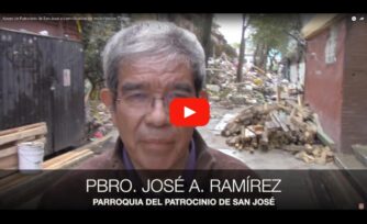 Video: Apoyo de Patrocinio de San José a damnificados del multi-familiar Tlalpan.