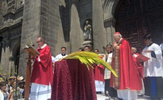 Misa del Domingo de Ramos presidida por el Card. Carlos Aguiar en la Catedral de México