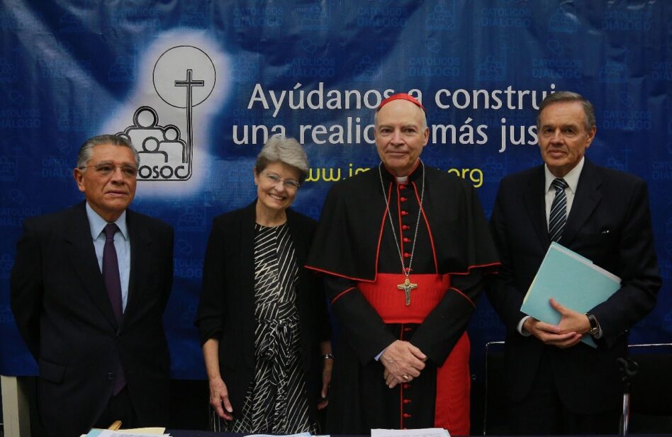 Card. Carlos Aguiar Retes al Imdosoc:  “La Iglesia en México aún no ha cumplido  con la misión de redimir a la sociedad”