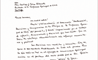 Papa envía carta al Episcopado chileno y apoya sus decisiones para contrastar abusos