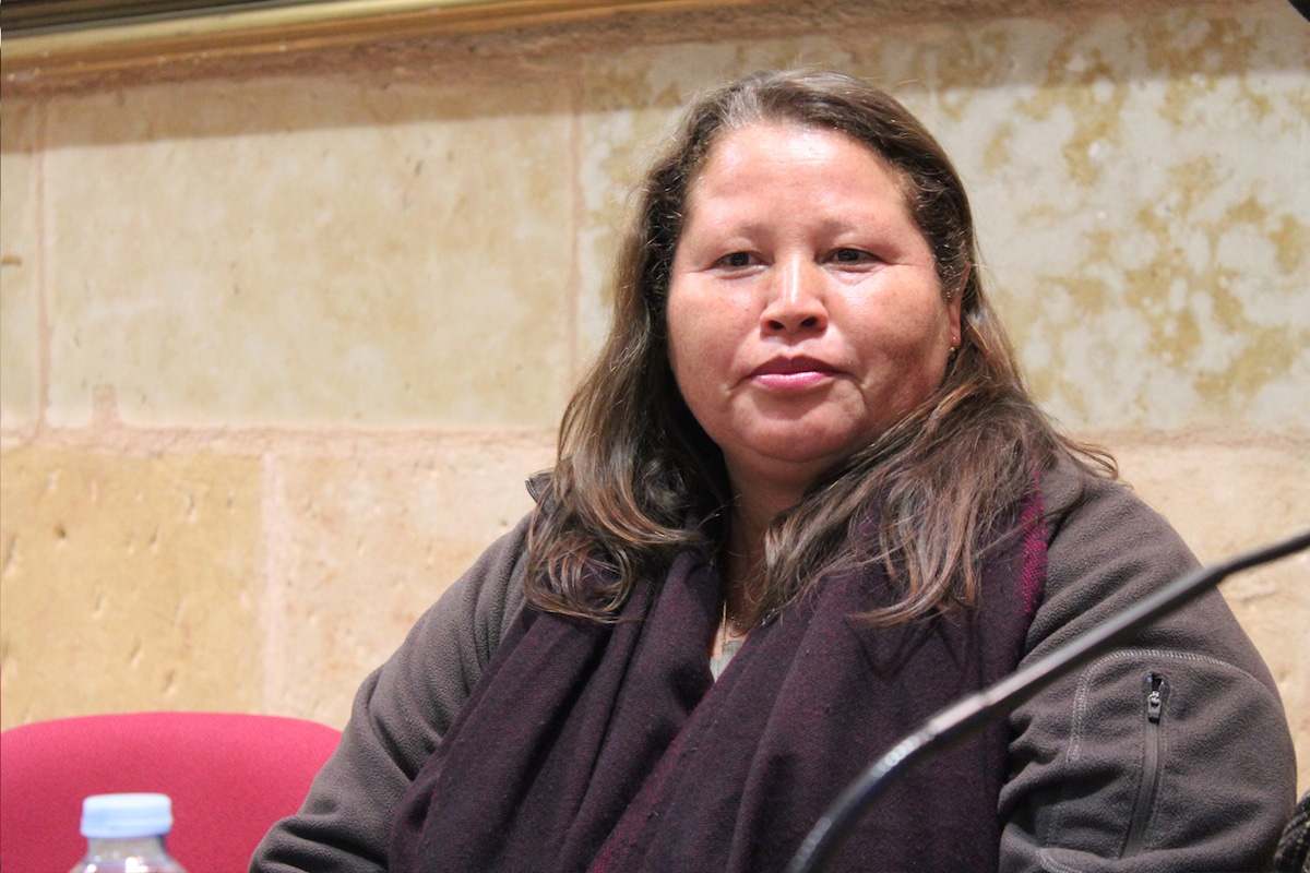 Norma Romero, líder de Las Patronas (organización que ayuda a migrantes).