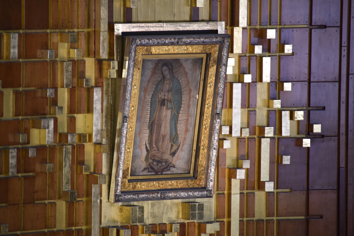 La imagen de la Virgen de Guadalupe. Foto: Ricardo Sánchez