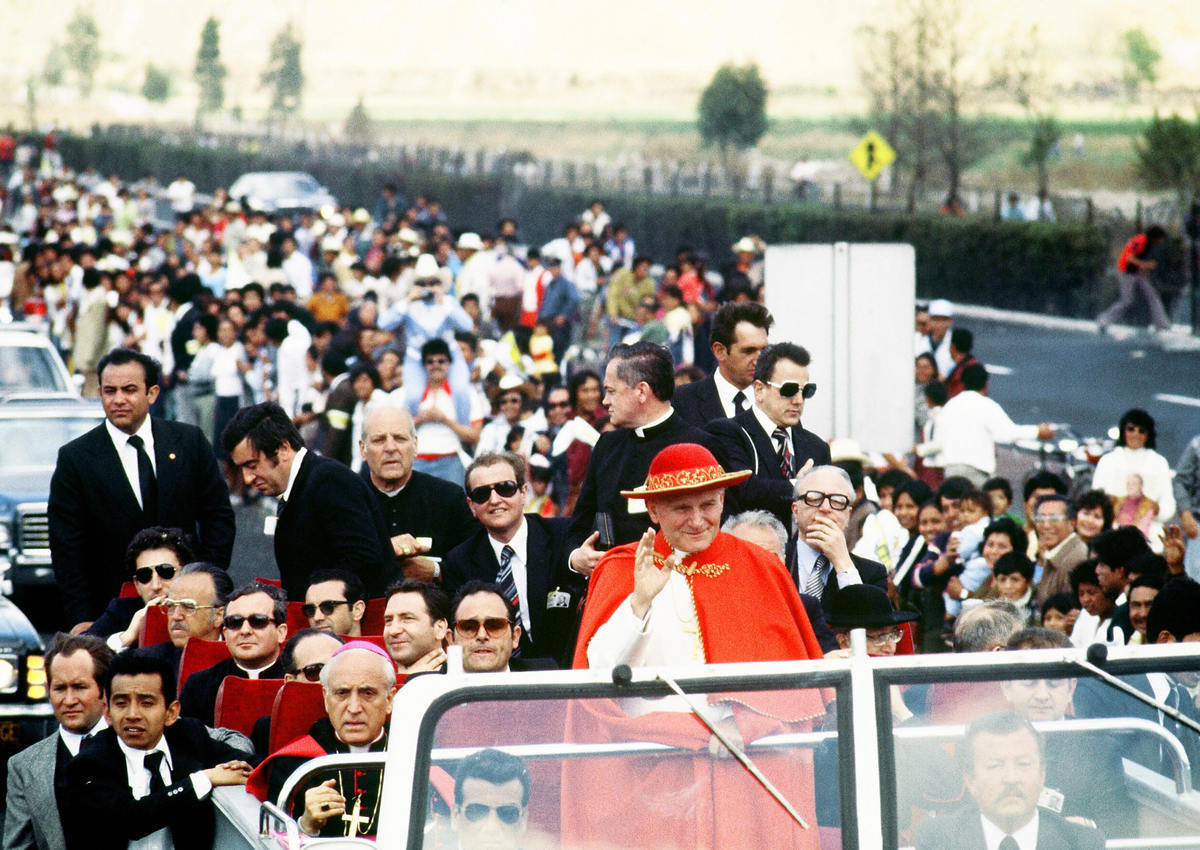 Juan Pablo II realizó cinco visitas a México. Foto: AFP/Getty Images