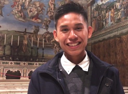 Ambrosio, el joven que cumplió su sueño de conocer la Capilla Sixtina