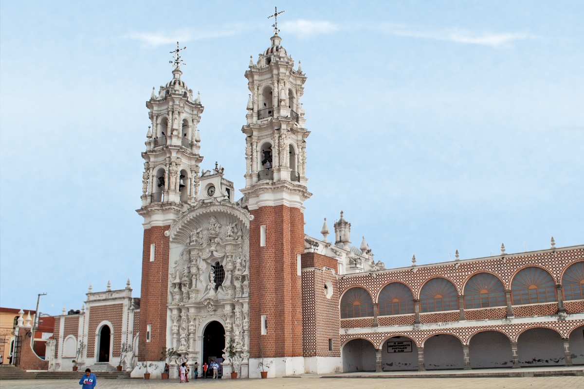 La Basílica de la Virgen de Ocotlán, en Tlaxcala.