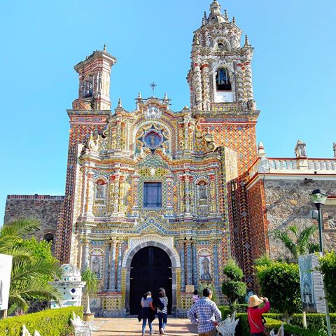 El Templo de San Francisco, Cholula.