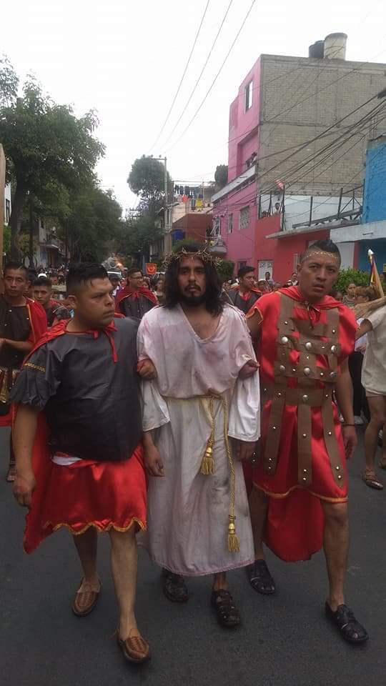 El viacrucis de Tacubaya en la Ciudad de México.