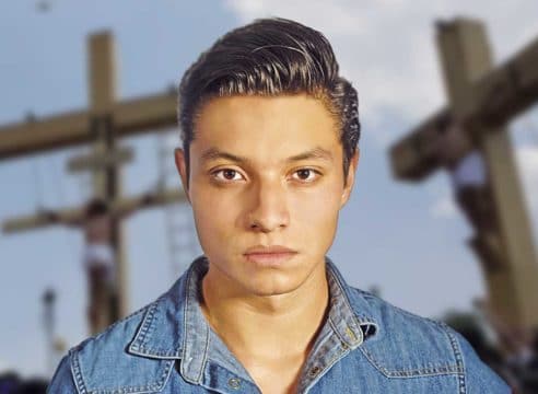 Él es el joven que representará al Cristo de Iztapalapa