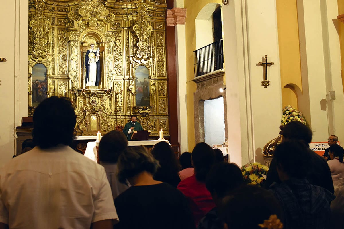 El retablo es uno de los elementos más representativos del templo de San Jacinto.