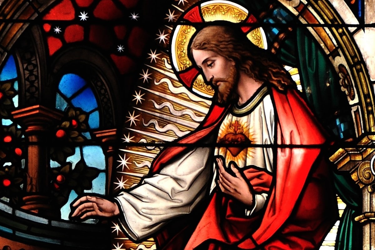Vitral Del Sagrado Corazón de Jesús. Foto: ZENIT