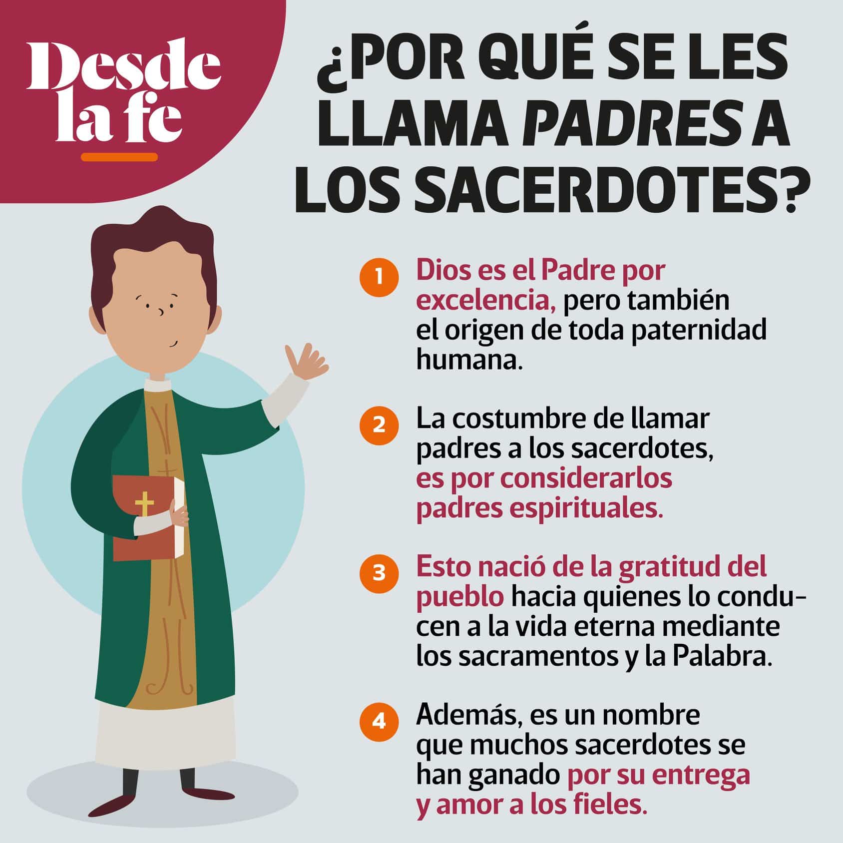 ¿Por qué les decimos padres a los sacerdotes?