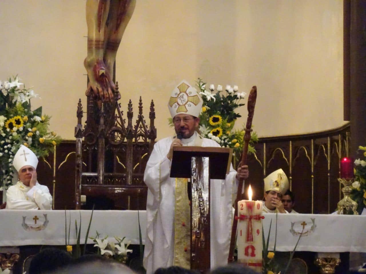 Monseñor Hipólito Reyes Larios, Arzobispo de Xalapa. Foto: P. Víctor Jiménez