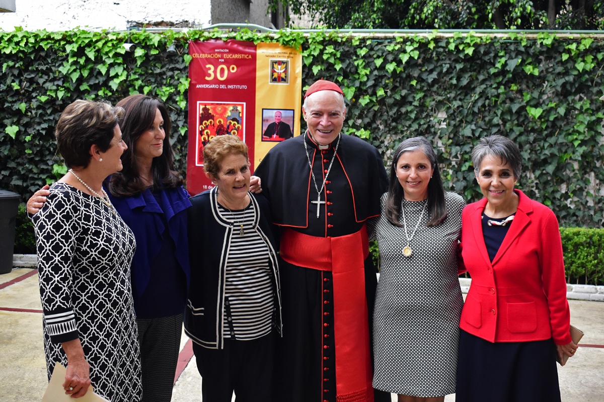 El Cardenal Aguiar en el Instituto de Pastoral Bíblica Salvador Carrillo Alday. Foto: Ricardo Sánchez