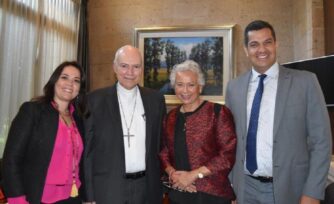 El Cardenal Aguiar se reunió con la Secretaria de Gobernación