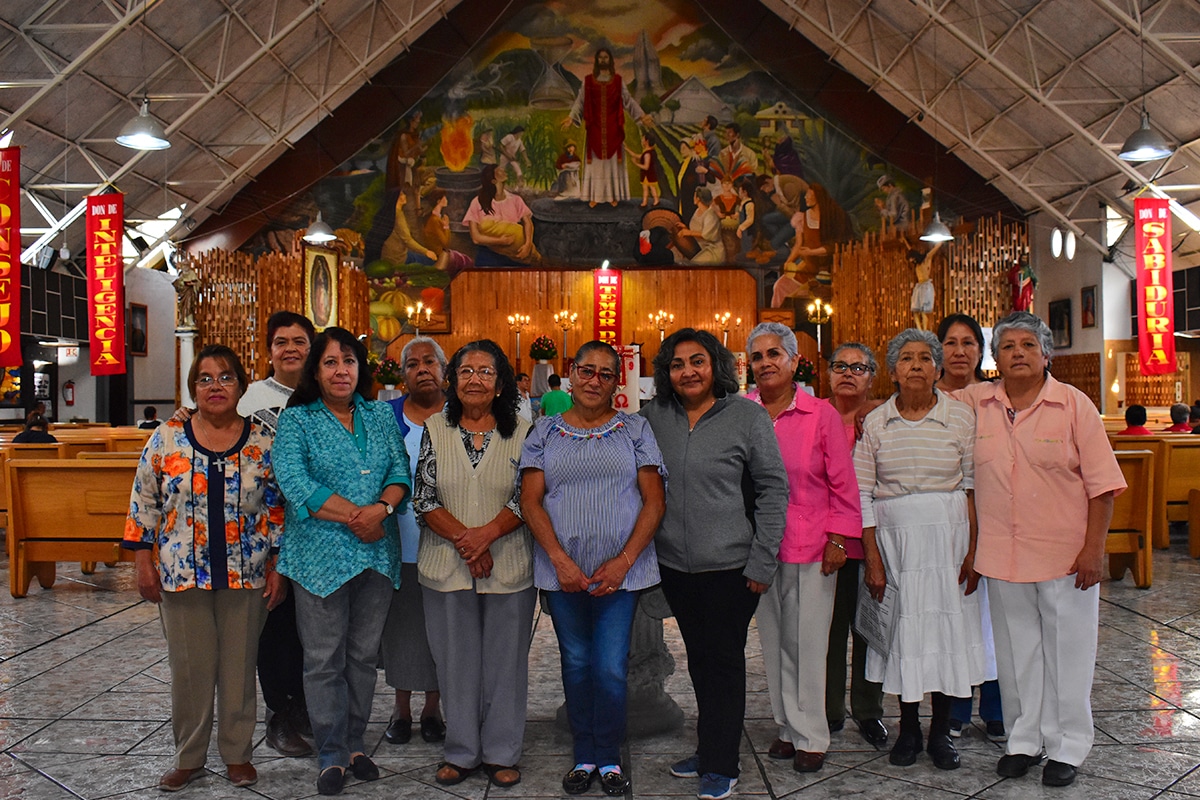 Parte de los organizadores de la procesión.