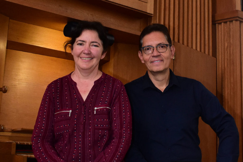 Maestros Ofelia Gómez y Gustavo Parra, organizadores del Festival. Foto Ricardo Sánchez