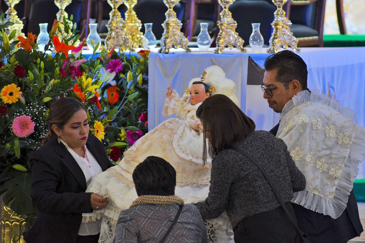 El Niñopa, una de las imágenes más veneradas de Xochimilco. Foto: Ricardo Sánchez