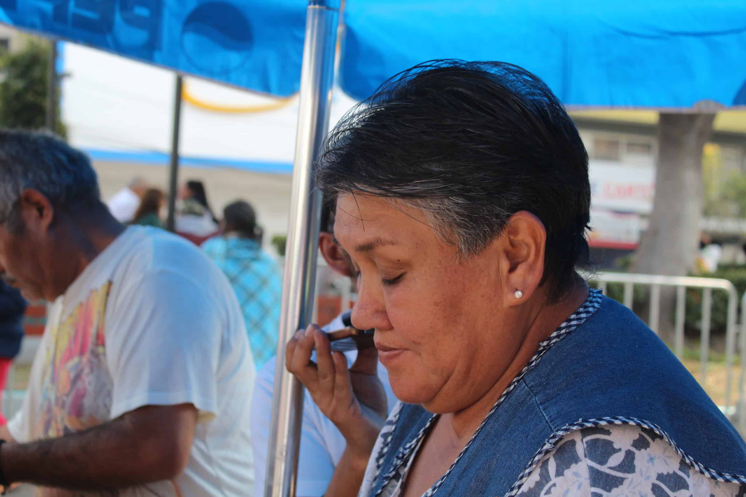 María del Carmen, peregrinera de Guadalupe. Foto: Miguel Ávila