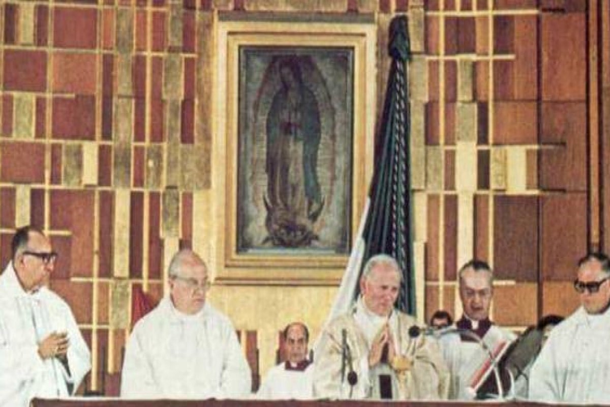 El Papa Juan Pablo II en la Basílica de Guadalupe