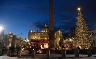 La Navidad llegó a la Plaza de San Pedro del Vaticano