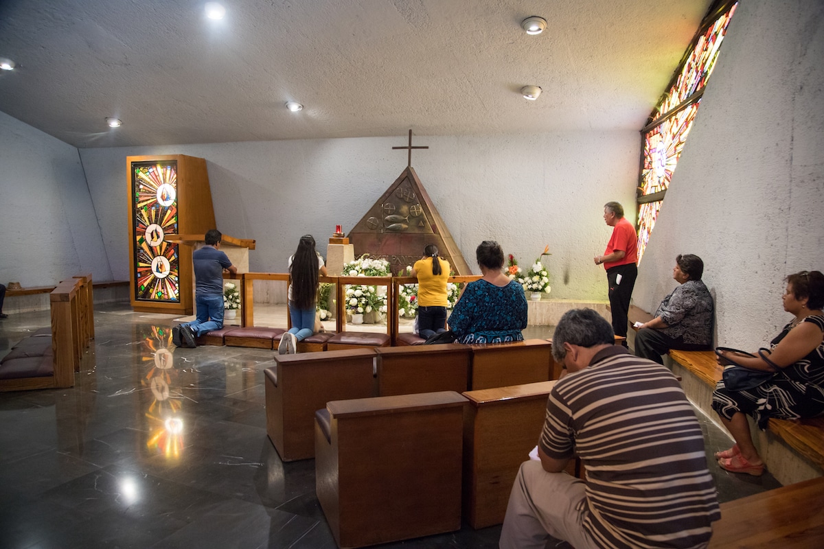 Interior de la Basílica de Guadalupe en Monterrey. Foto: María Langarica