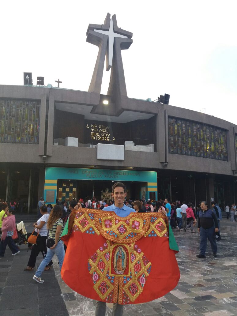 Diego Silveti en la Basílica de Guadalupe. Foto: Cortesía