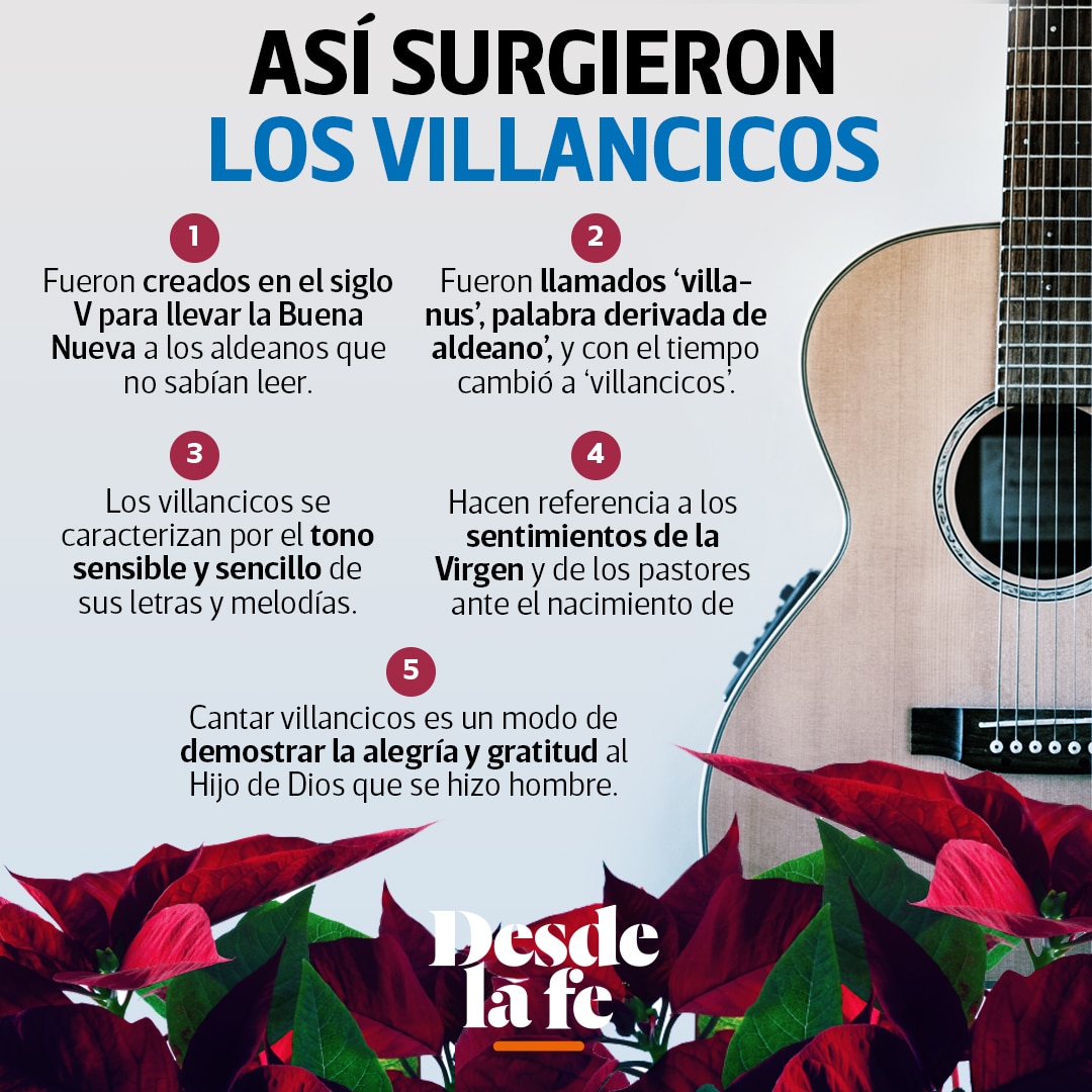Los villancicos son canciones que anuncian esperanza por la llegada del Salvador.