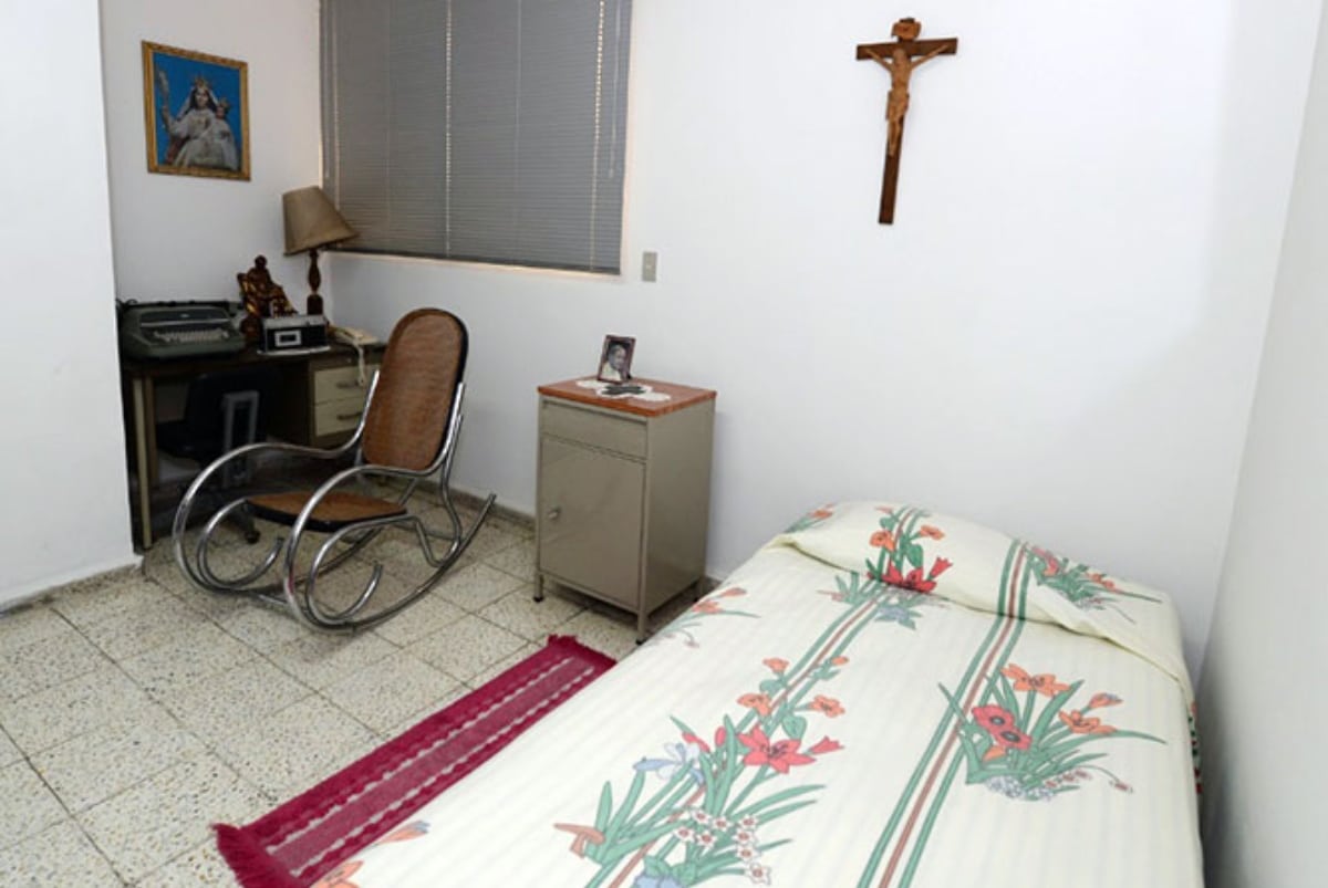La habitación de san Óscar Romero dentro del Hospital de la Divina Providencia. Foto: Especiales El Salvador