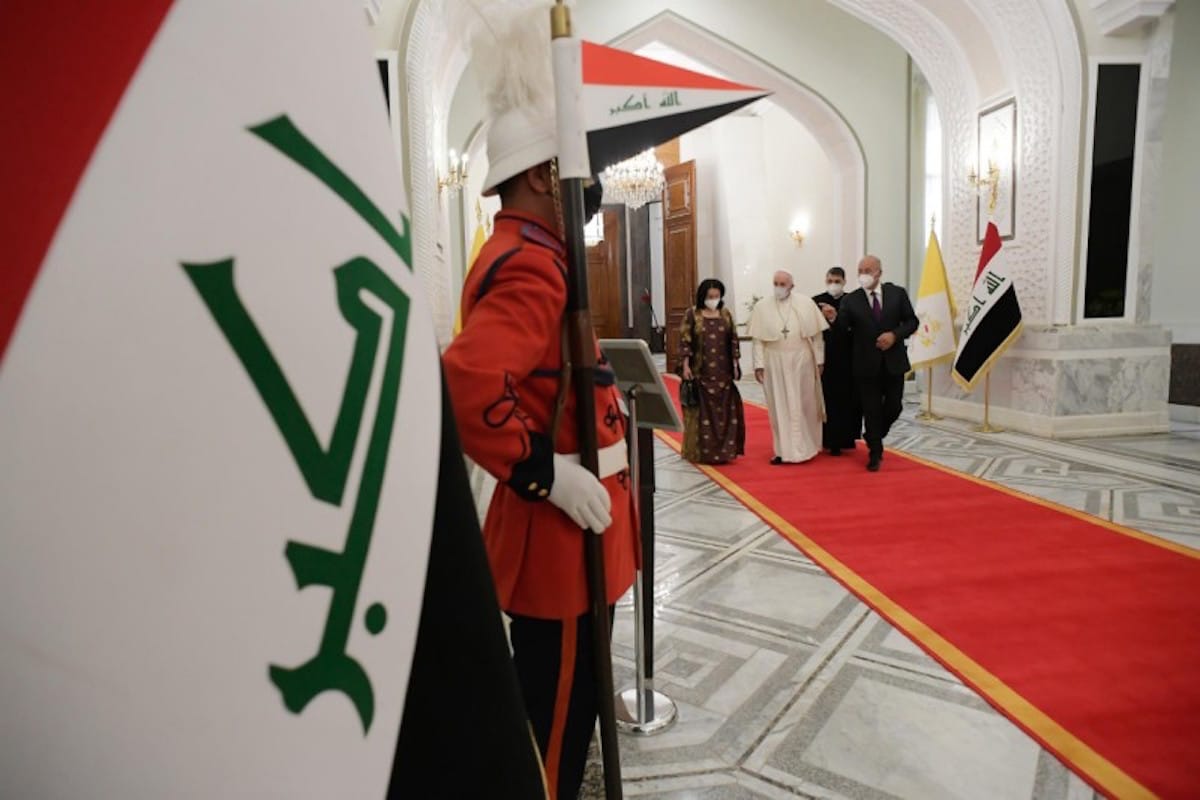 El Papa Francisco en su viaje apostólico a Irak. Foto: Vatican Media