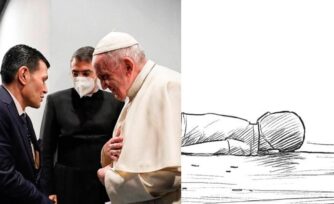 El Papa se reunió con el padre de Alan, el niño que murió en el Mar Egeo