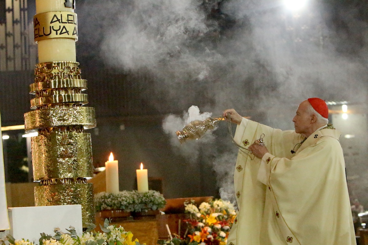 El Cardenal Aguiar en la Misa de la Basílica de Guadalupe. Foto: INBG