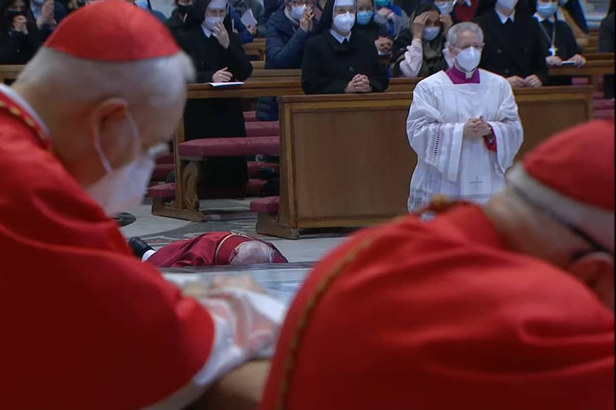 El papa Francisco en la Celebración de la Pasión del Señor.