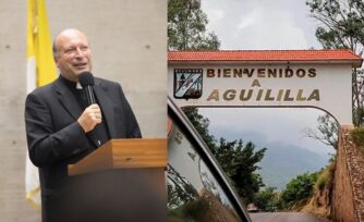 Itinerario de la vista del Nuncio Apostólico a Aguililla, Michoacán