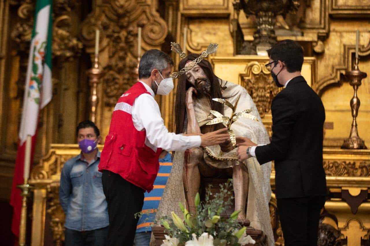 El Señor del Cacao estará en el Altar de Reyes de Catedral, como forma de motivar la colecta. Foto: María Langarica.