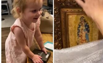 Este actor regaló a su hija una imagen de la Virgen y así fue su reacción