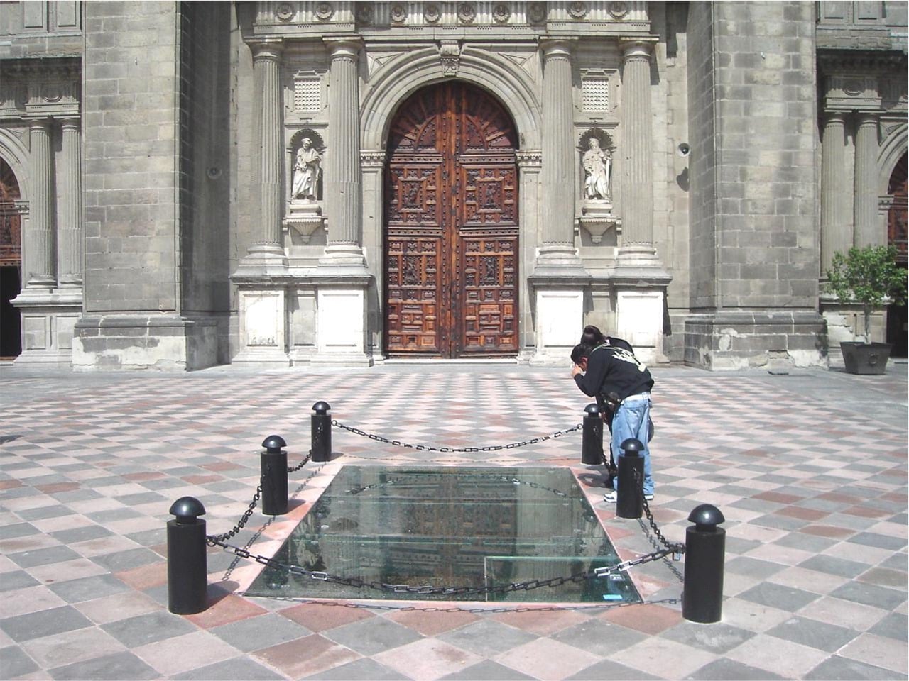 Ventanas desde donde se aprecia la Primera Catedral de México