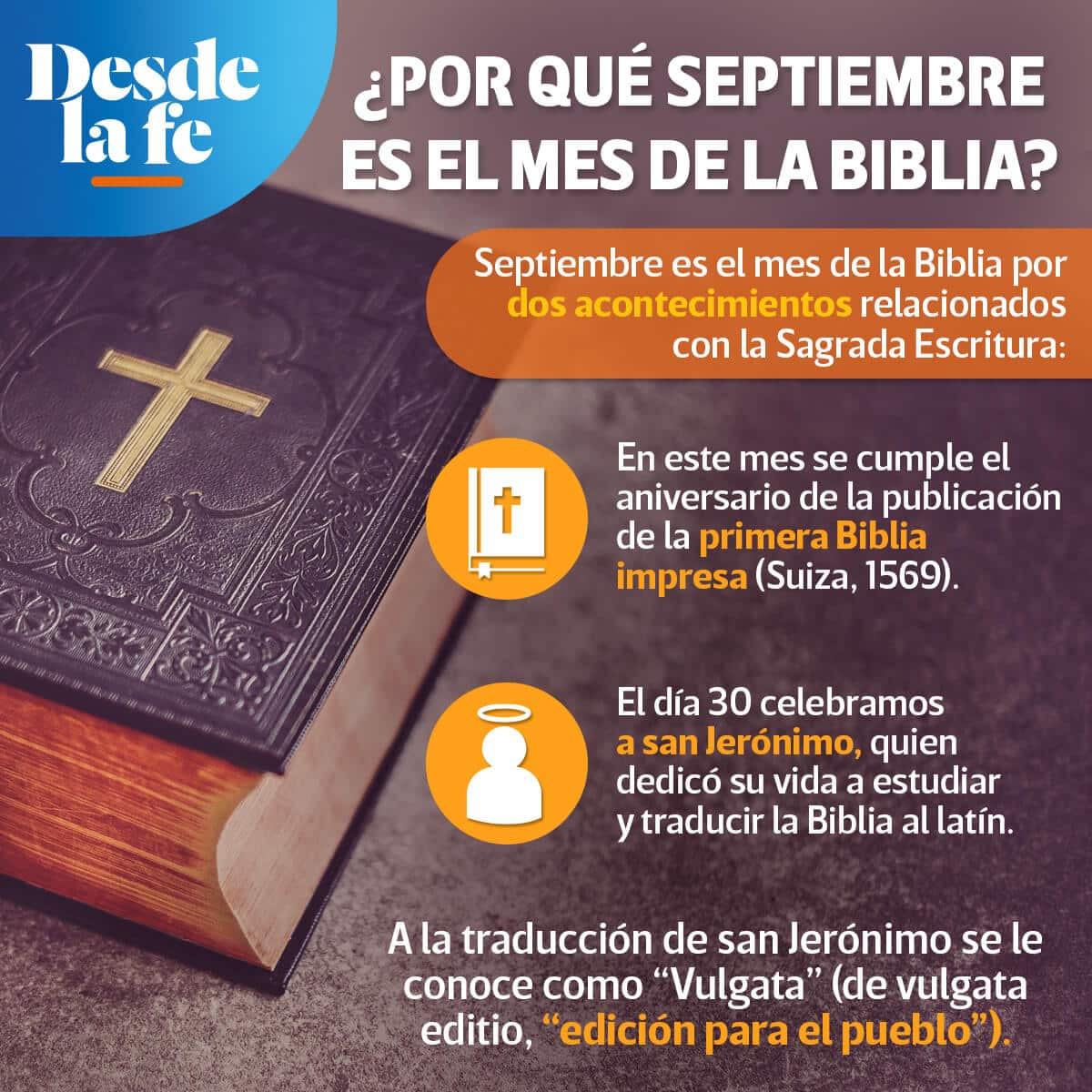 Septiembre, mes de la Biblia.