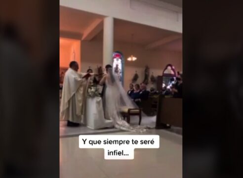 "Siempre te seré infiel". Novio se equivoca en su boda. ¿Qué pasó ahí?