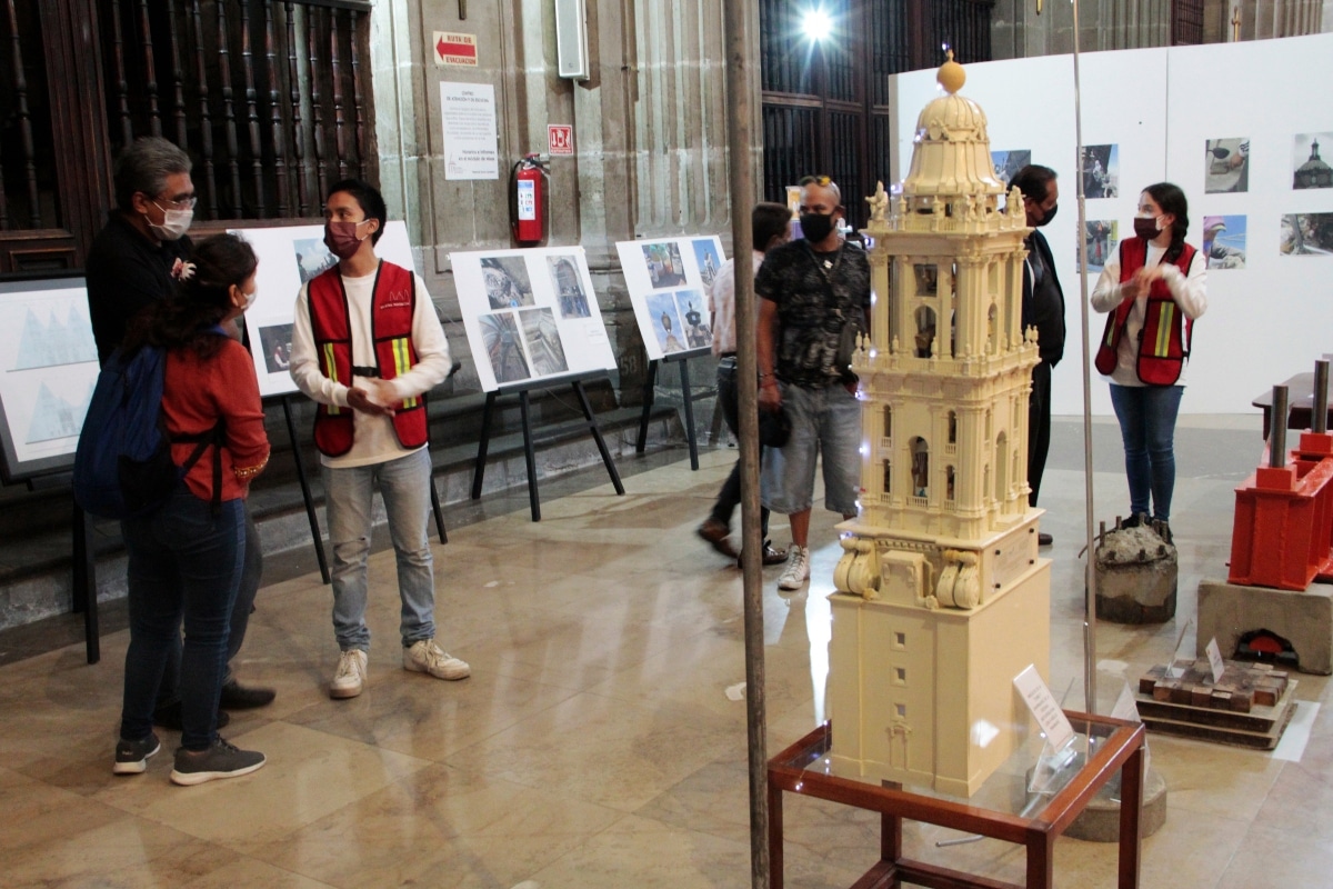 La exposición sobre la restauración se encuentra dentro de Catedral de México. Foto: Alejandro García/Desde la fe.