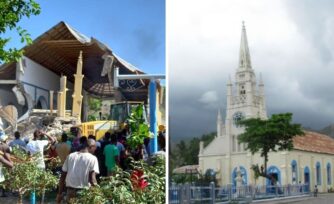 Sismo en Haití: Con su parroquia en ruinas, comunidad llora a sus muertos