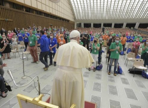 El Papa se reúne con miembros de 'Lázaro' para celebrar sus 10 años