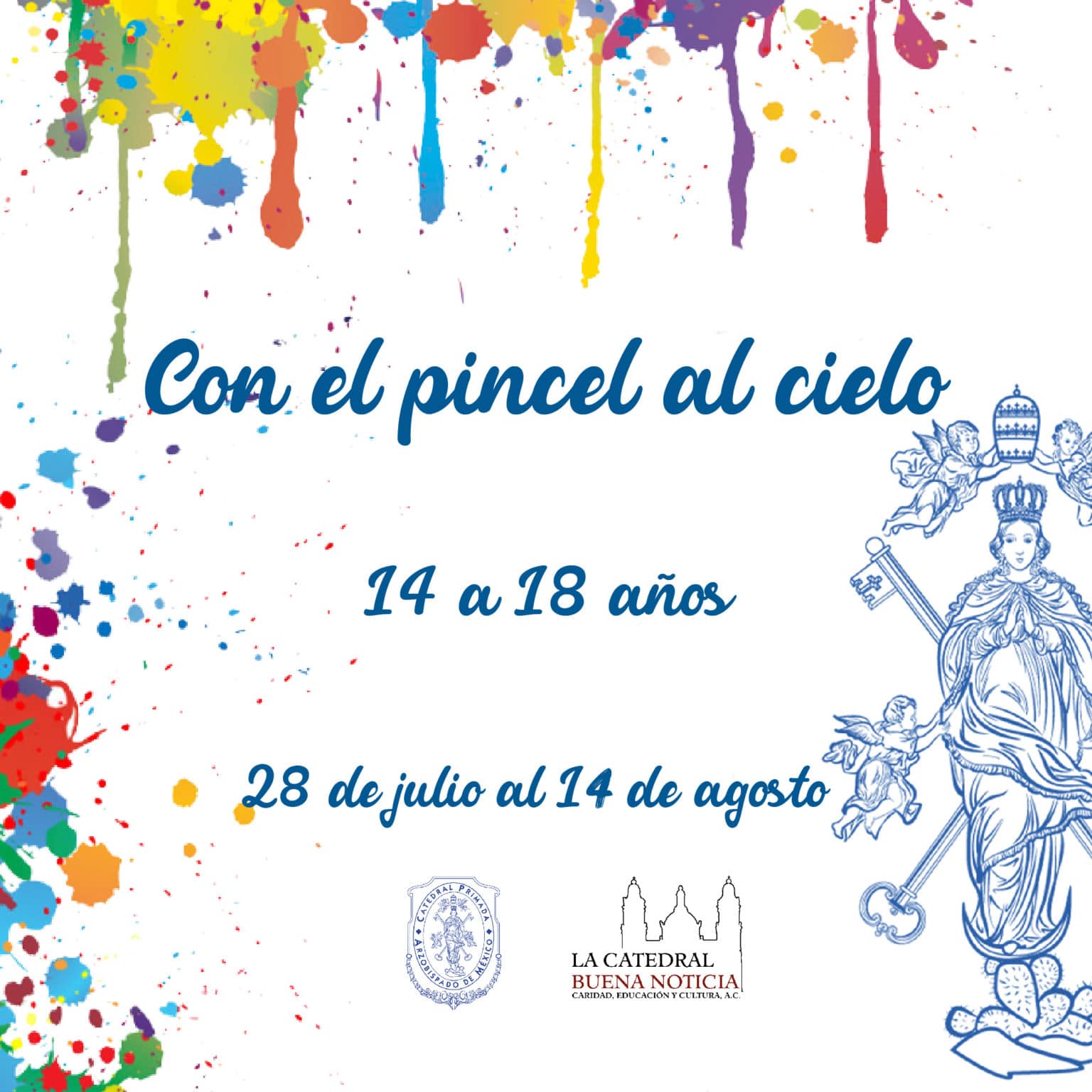 Participa en el concurso de dibujo convocado por la Catedral Metropolitana.