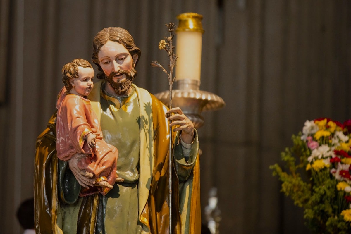 Imagen de San José en la Basílica de Guadalupe. Foto: María Langarica