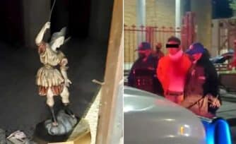 Una estatua de san Miguel arcángel evitó el robo en una iglesia