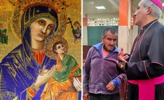 Hombre ciego le pide a un Obispo que le describa cómo es la Virgen María