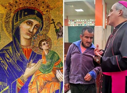 Hombre ciego le pide a un Obispo que le describa cómo es la Virgen María