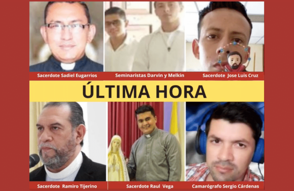 Cinco sacerdotes van a prisión en Nicaragua; los acusan de traición a la patria