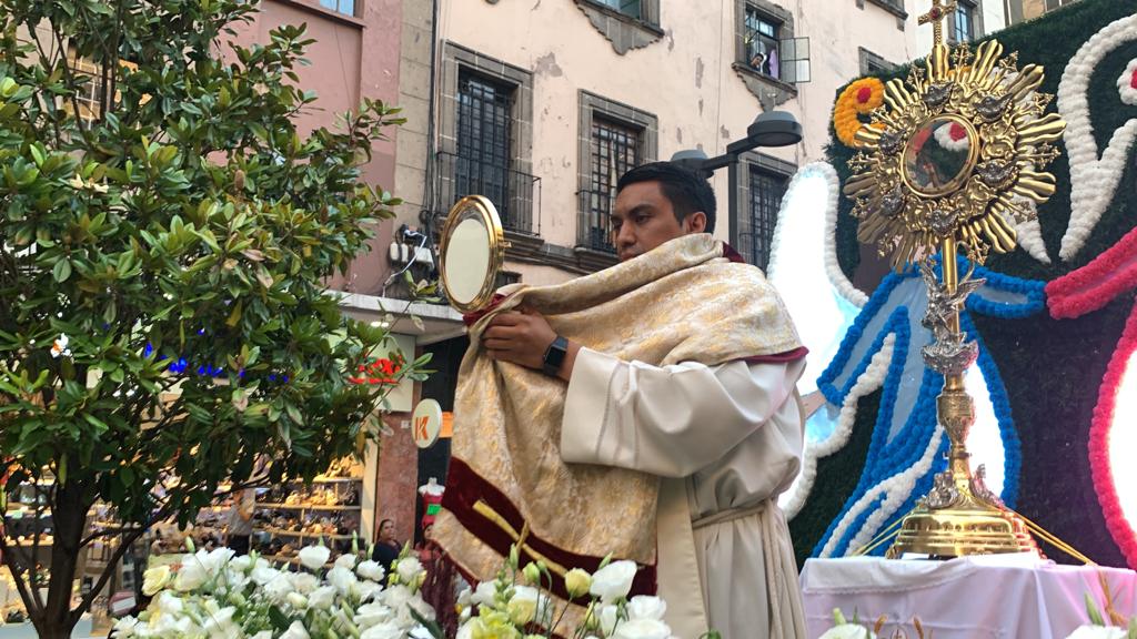 El Santísimo el día de Corpus Christi en la CDMX