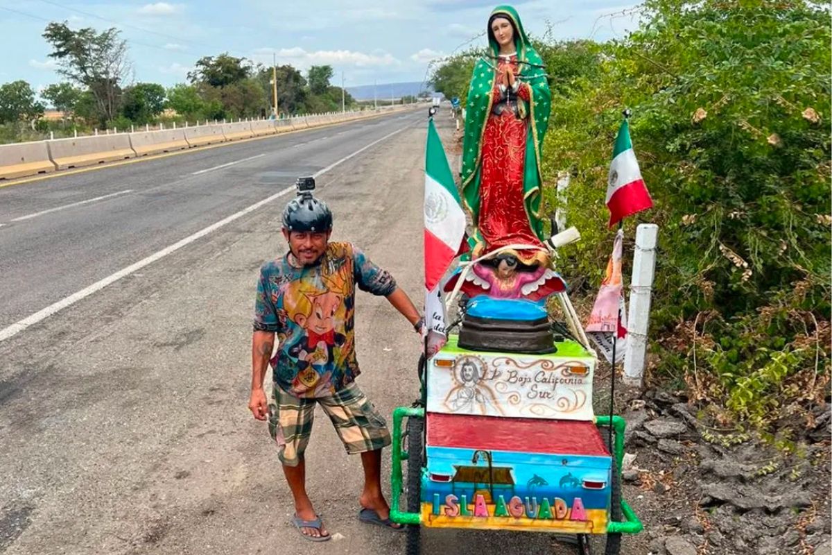 Ciclista con discapacidad cruza México para mostrarle a los jóvenes que no hay imposibles